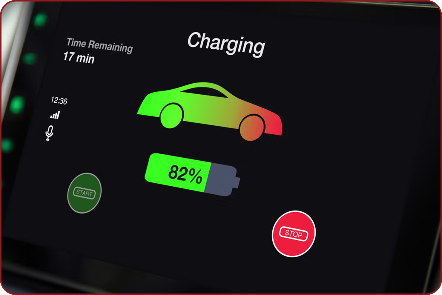 میزان شارژ خودرو