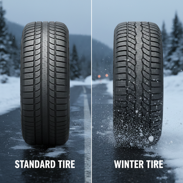 تفاوت لاستیک زمستانه و لاستیک معمولیش