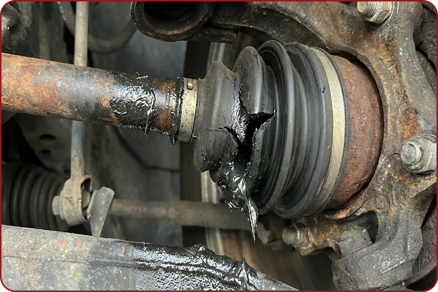 گردگیر پاره و نشت گریس