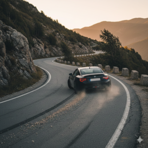 از دست دادن تعادل در پیچ با دیفرانسیل عقب