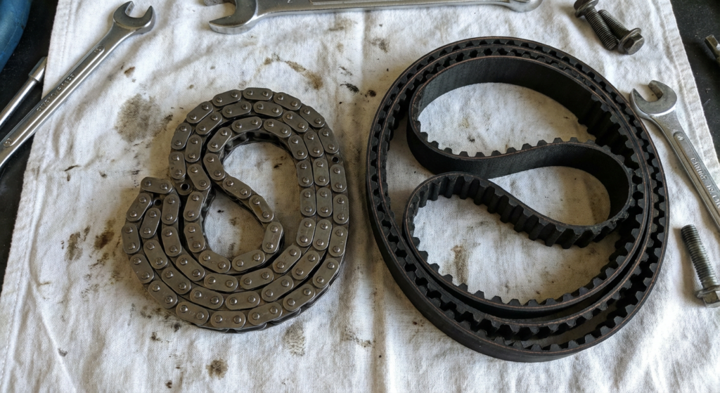 تفاوت تسمه تایم و زنجیر تایم 