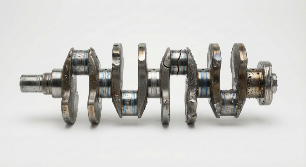 میل لنگ اسیب دیده