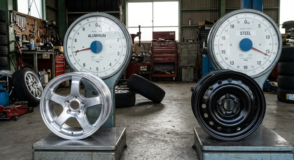 تفاوت وزنی رینگ آلمینومی و فولادی