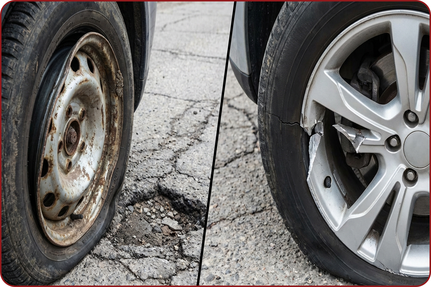 تست ضربه برای رینگ آلومینیومی و فولادی