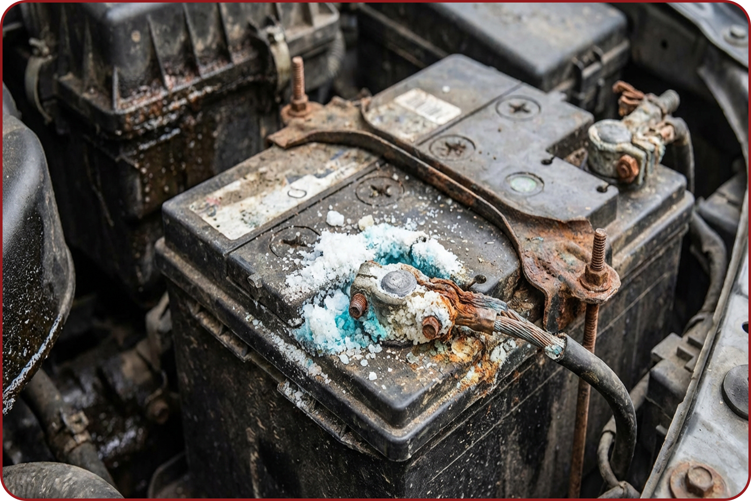 سولفاته شدن پایانه های باتری