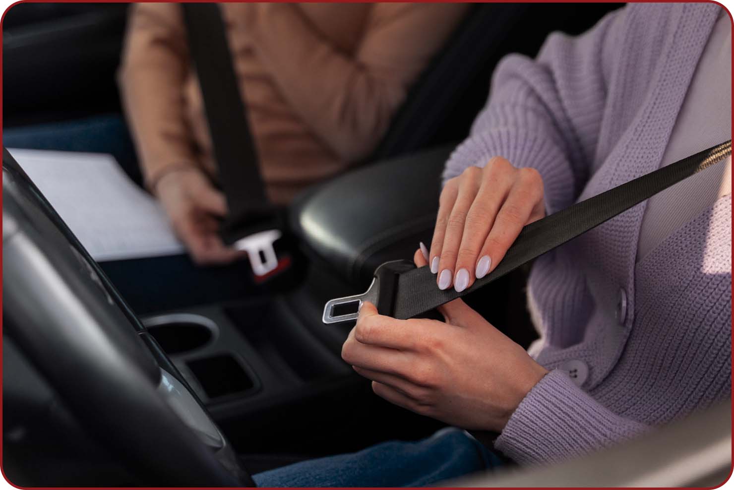 بستن کمربند ایمنی